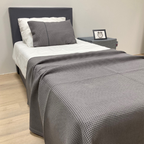 BEDSPREAD + 1 PILLOW FOR SINGLE BED (BASALT)