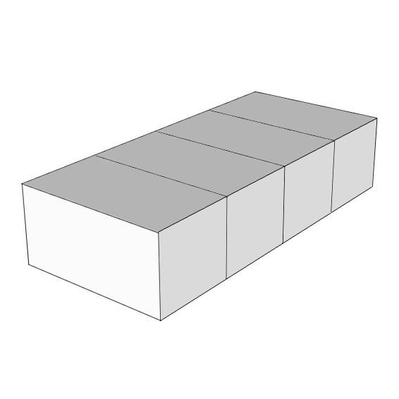 CUBIQZ CARDBOARD SINGLE BED WITHOUT HEADBOARD