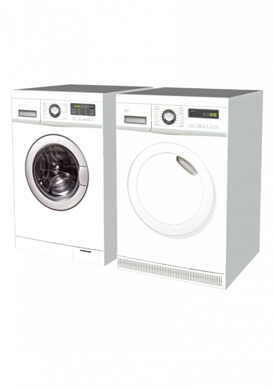 Cardboard Laundry Set: Washing Machine and Tumble Dryer - Cubiqz