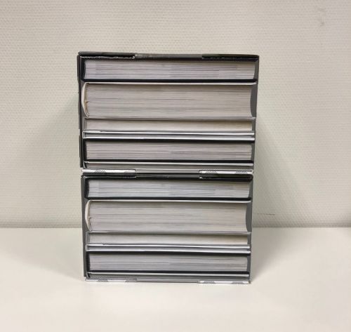 Cardboard book box. TWO Bookboxes small, stacked. Price is for ONE bookbox