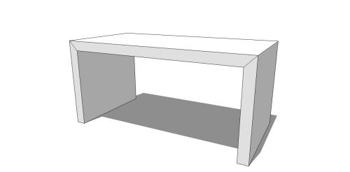 LUUCK nightstand large three-sided